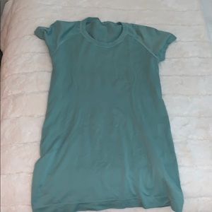 Teal lulu lemon shirt